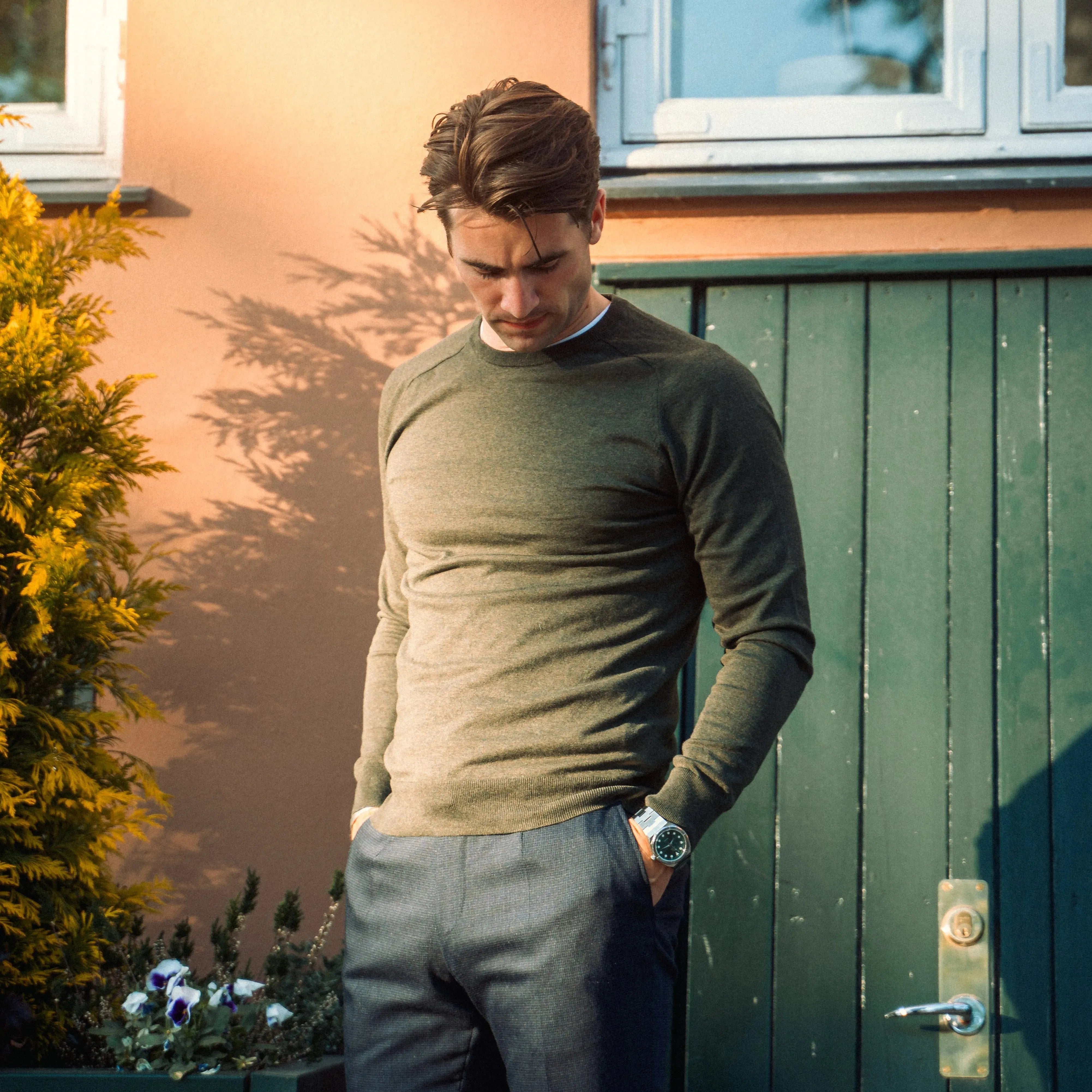 President Blå urskive og sølv