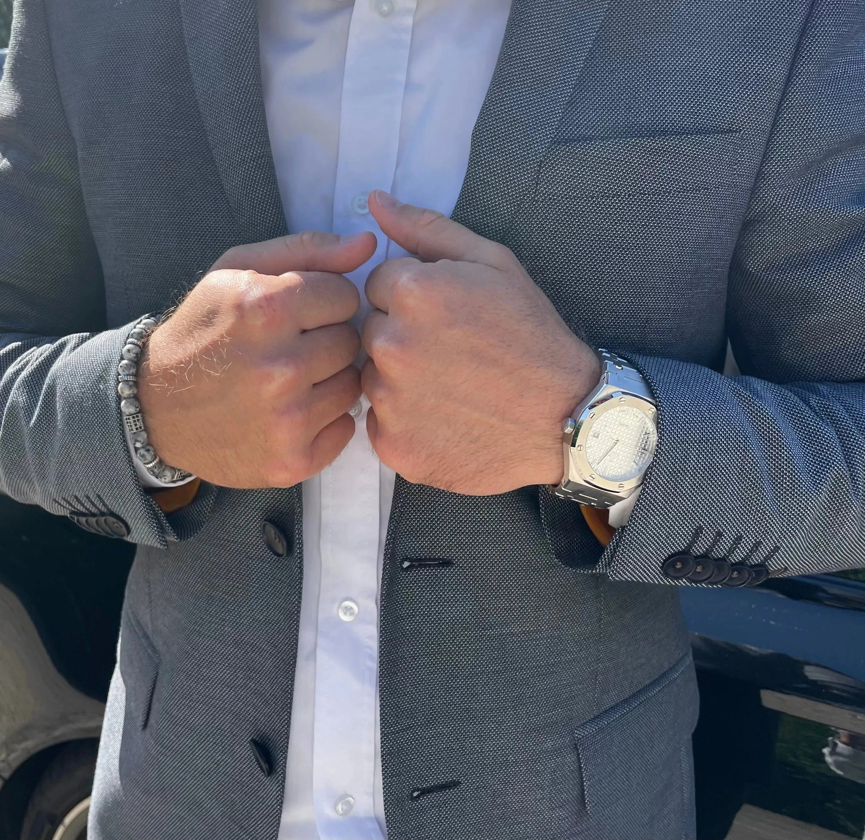 Majesty Lys Urskive og sølv